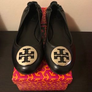 Tory Burch Black Reva Flats